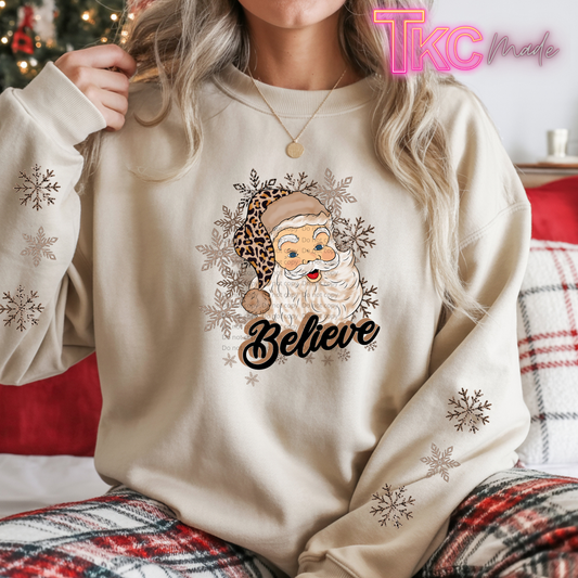 Leopard Santa Believe