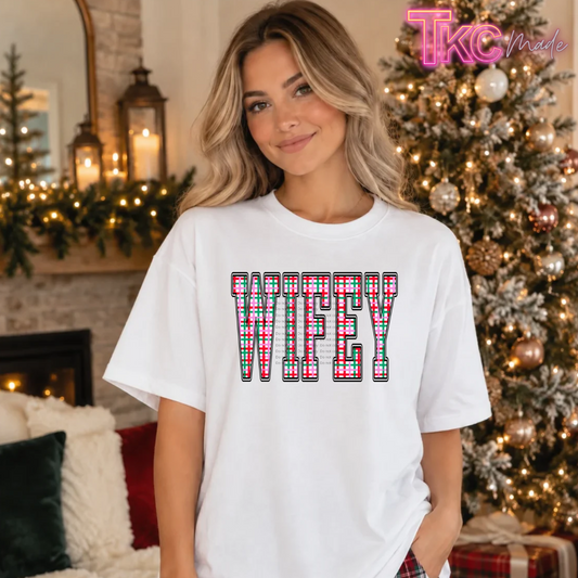 Christmas Plaid Wifey