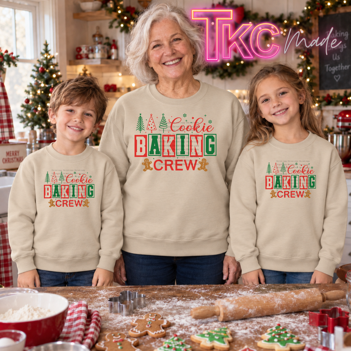 Cookie Christmas baking crew - Kid sizes