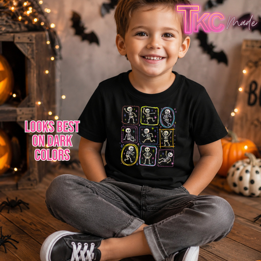 Colorful Skeletons- kid sizes