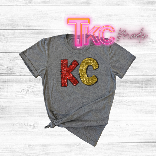 KC faux sequin glitter