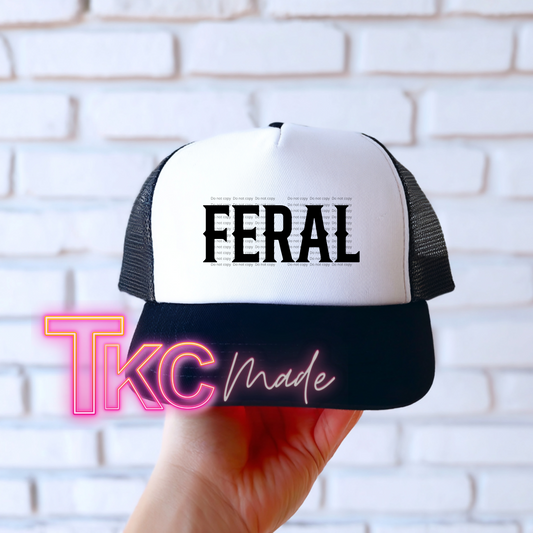 Feral trucker hat
