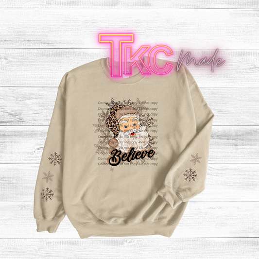 Leopard Santa Believe