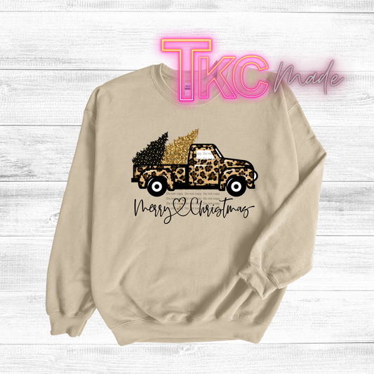 Leopard Christmas Truck