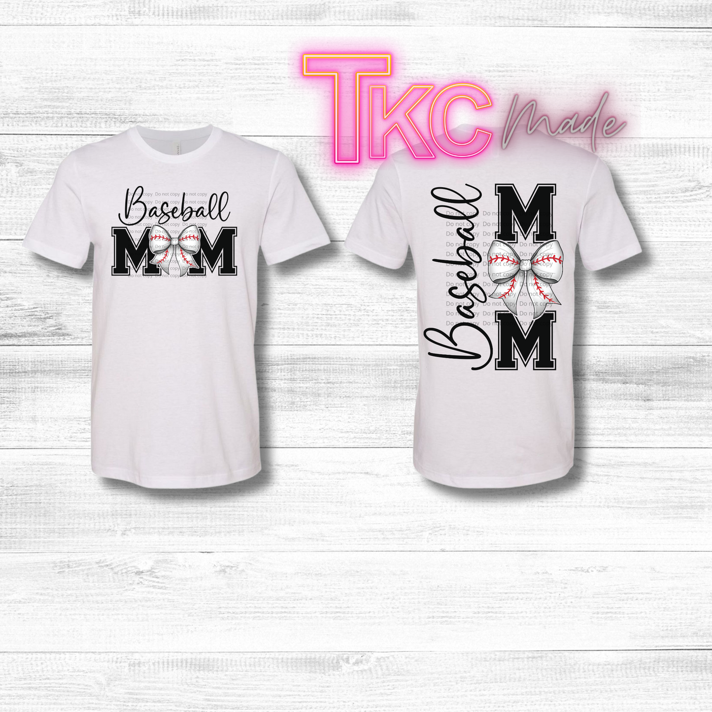 baseball mom front and back