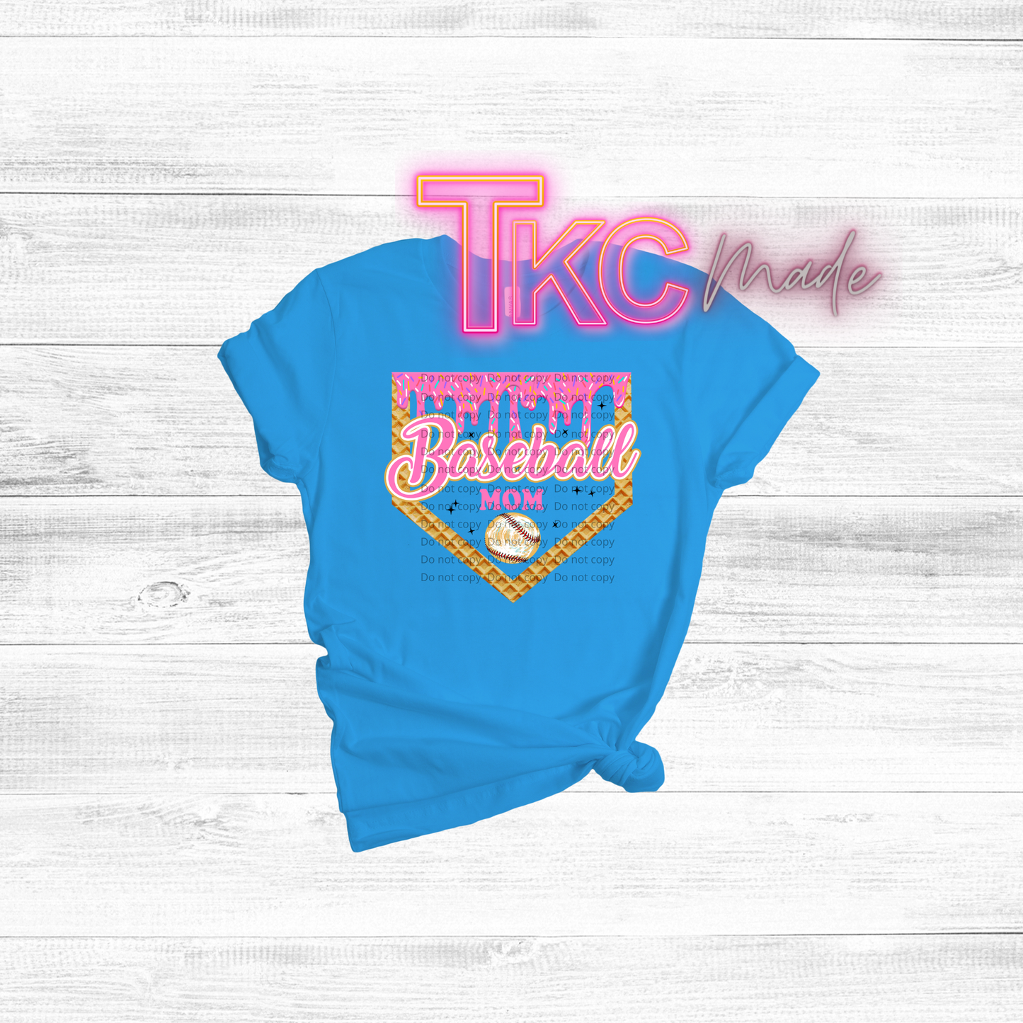 pink baseball mom drip