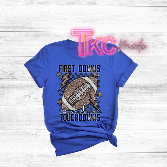 First downs and touchdowns football mom