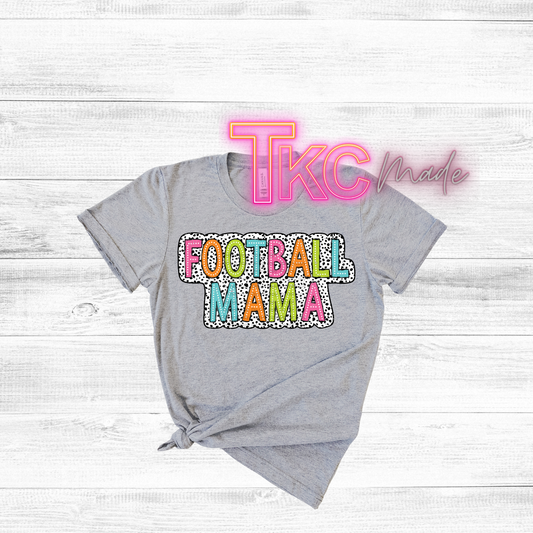 Football Mama bright and colorful