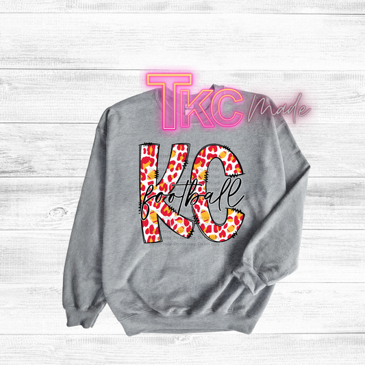 Kansas City Football leopard print KC