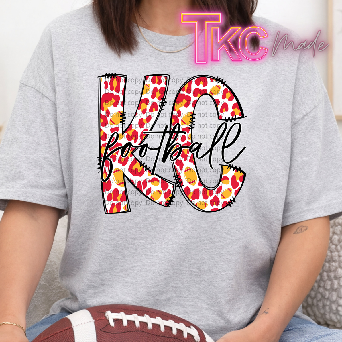 Kansas City Football leopard print KC