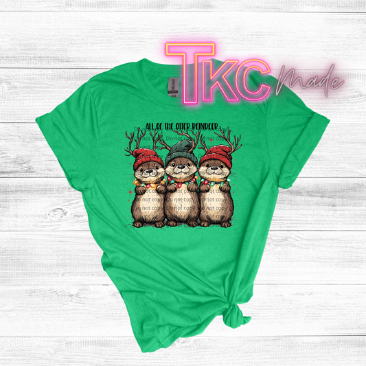 All of the otter reindeer v3 with hats