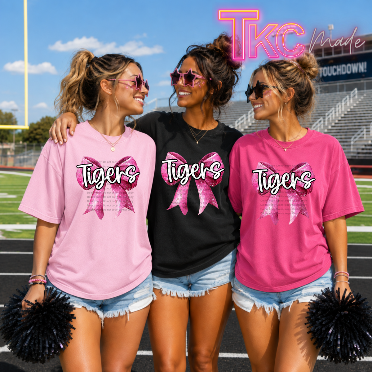 Tigers PINK OUT bow