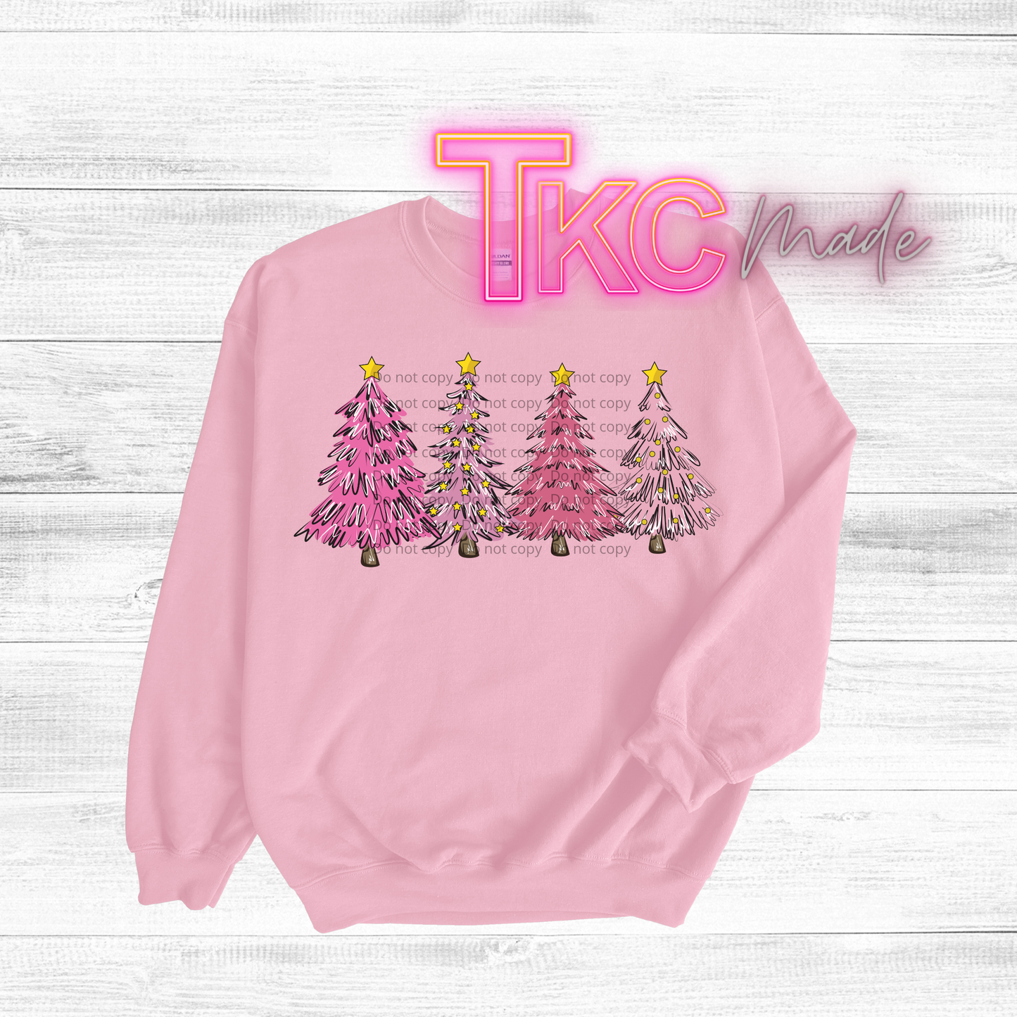 Pink Christmas trees