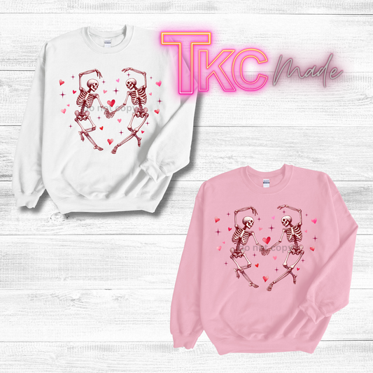 Dancing Skeleton heart-Valentine's Day
