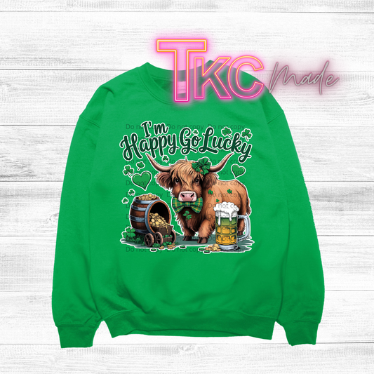 Happy go lucky highland cow