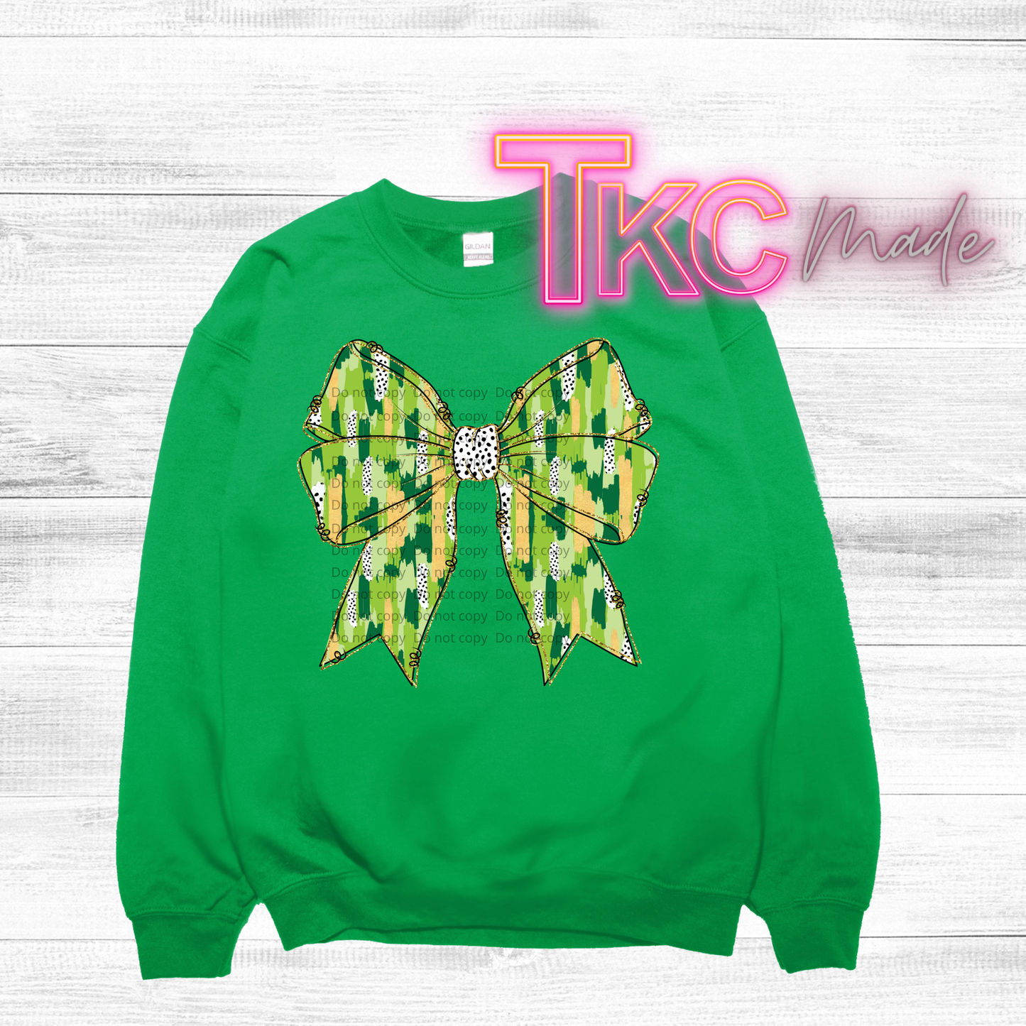 Green Coquette bow- St. Patrick's Day