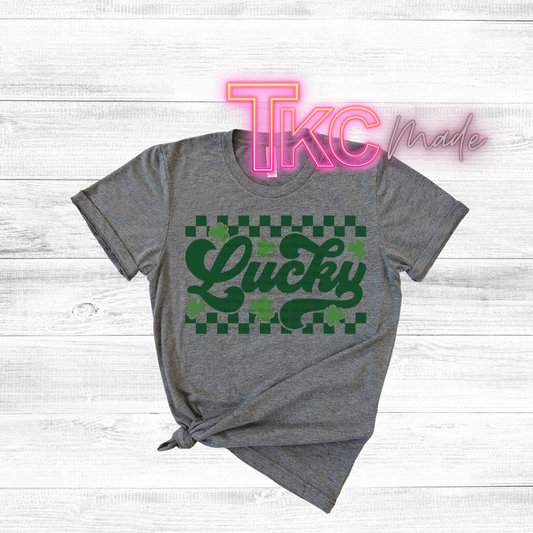 retro lucky checkered