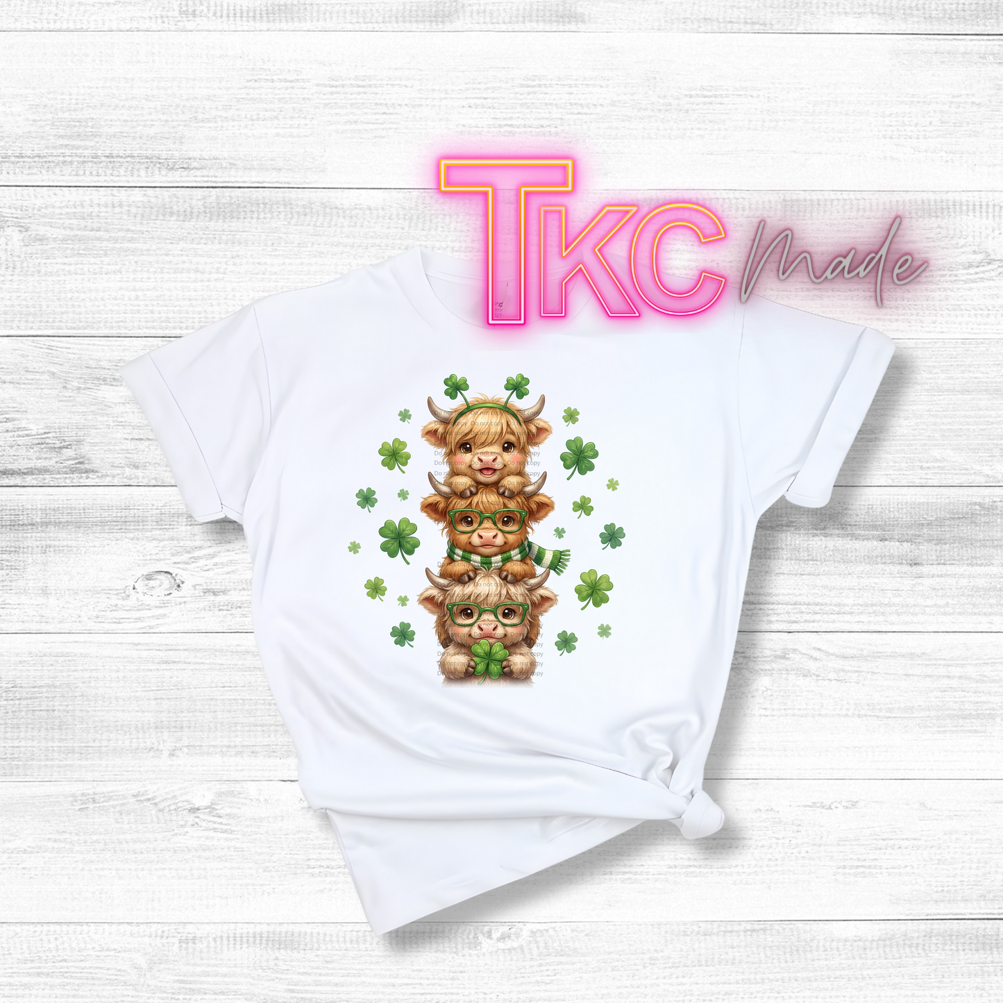 Highland cows St Patrick's Day