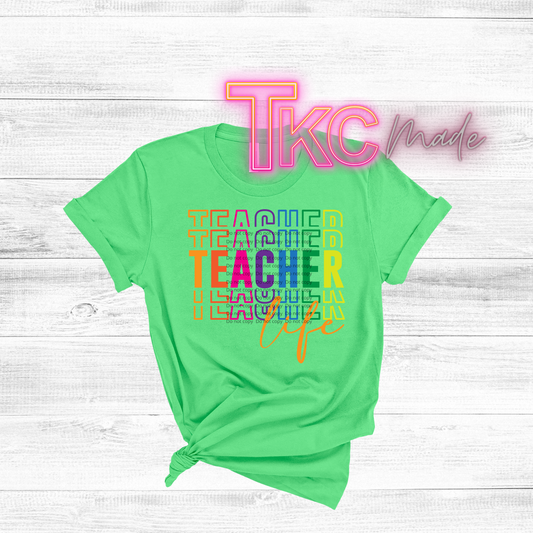 Stacked bright Teacher life
