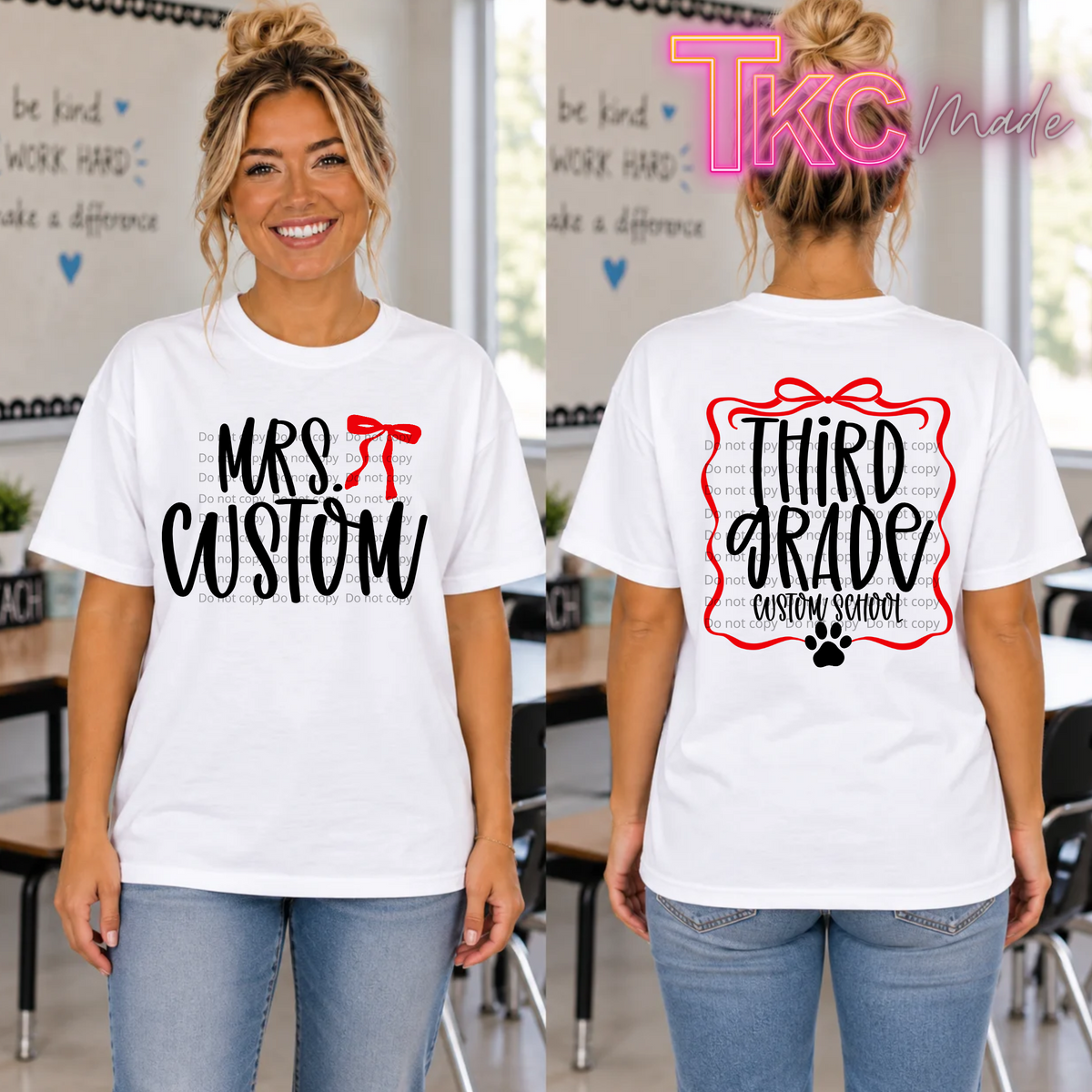 Mrs. Teacher and grade