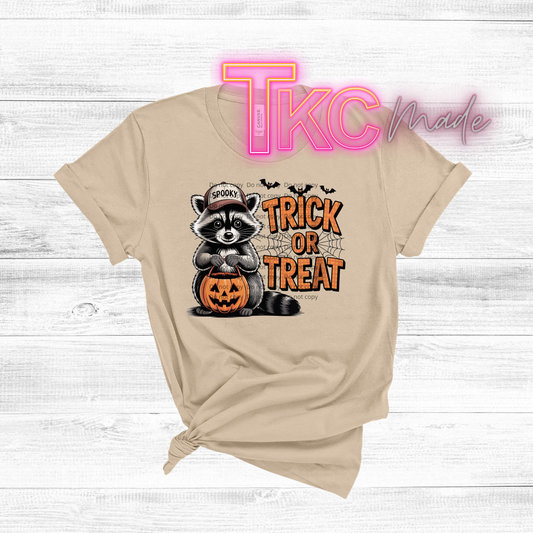 Raccoon trick or treat