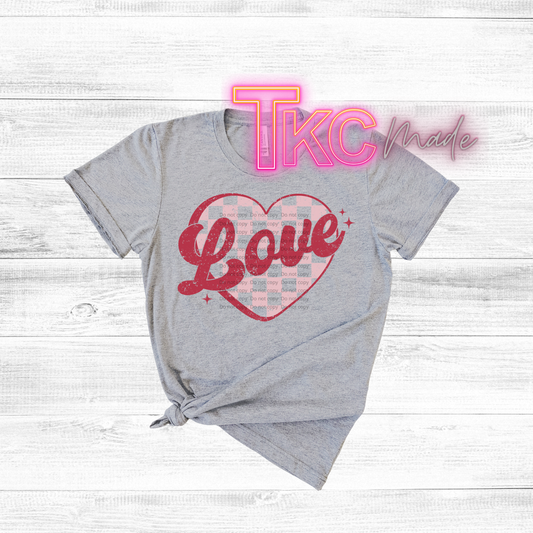 Retro Love checkered