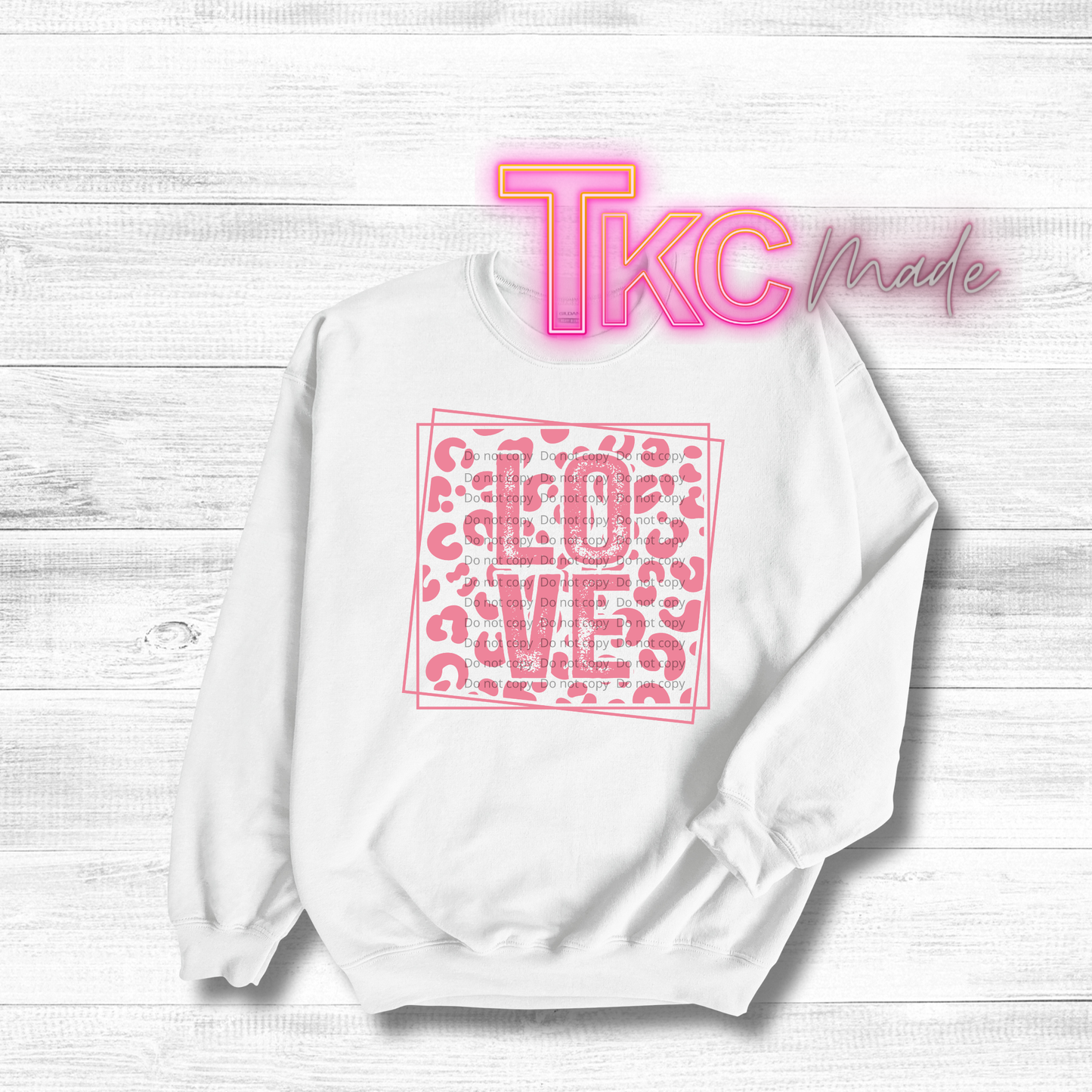 Leopard Print LOVE in pink