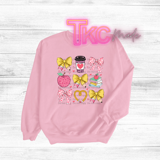 Valentine teacher leopard print