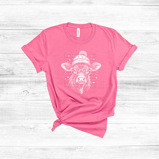 xoxo highland cow heart