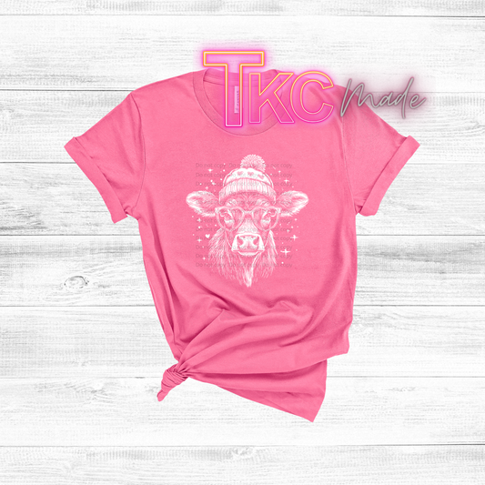 xoxo highland cow heart