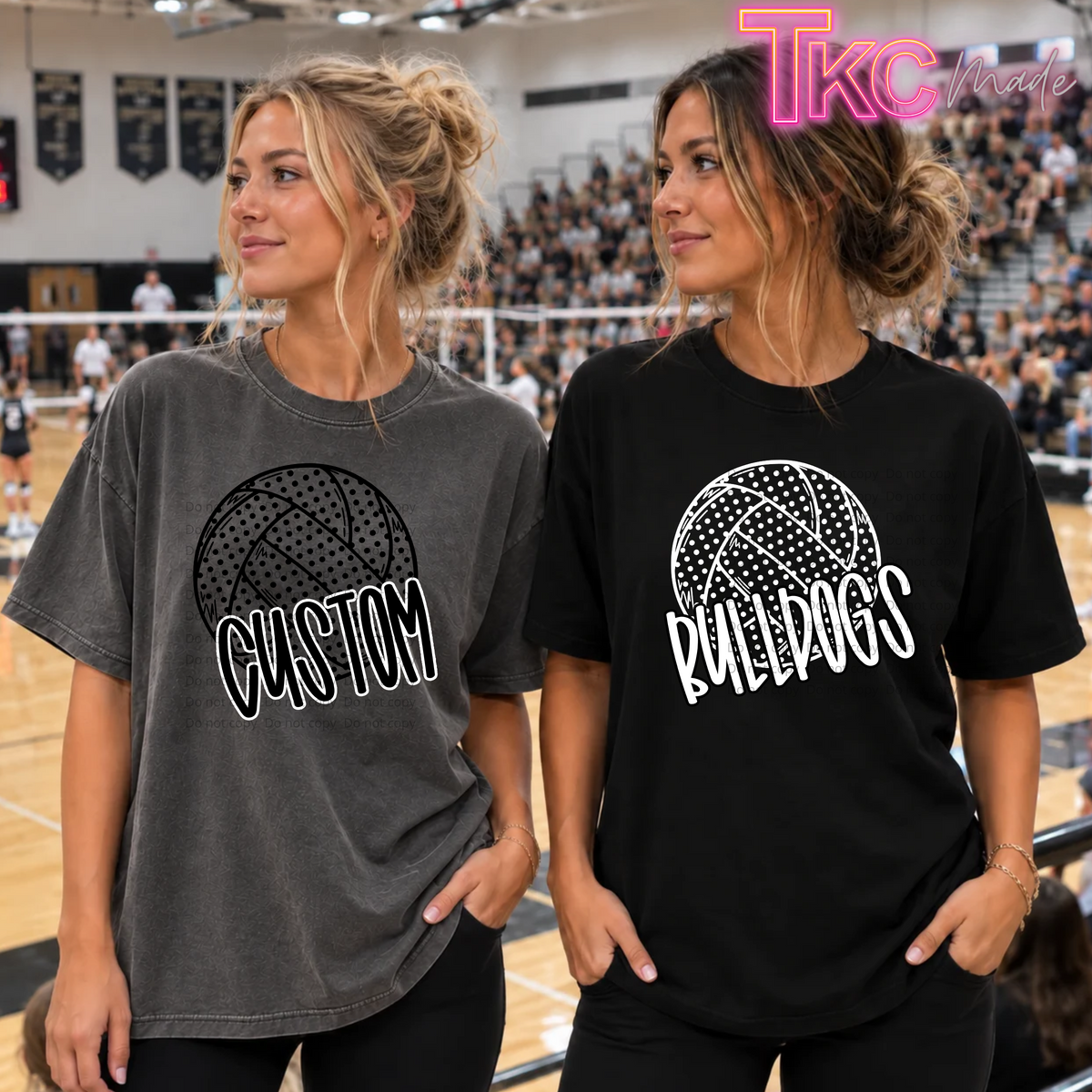 Mascot dots Volleyball custom
